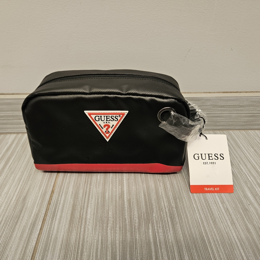 GUESS Black and Red Men's Travel Bag
